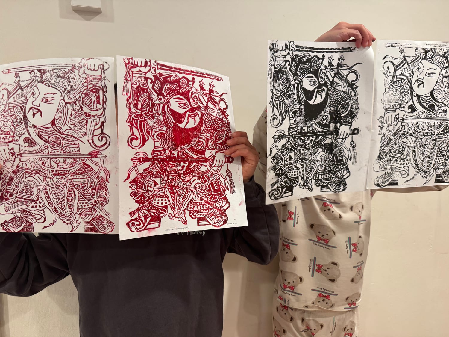 A hand-pulled Guardian rubbing print on paper